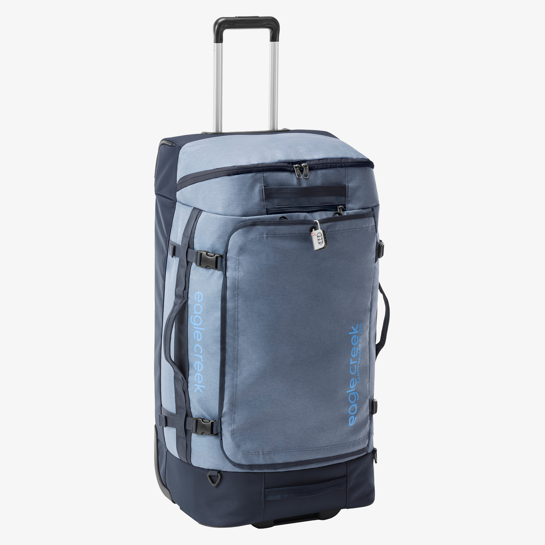 CARGO HAULER XT 32" WHEELED DUFFEL תיק נשיאה 2 גלגלים בצבע כחול ובצבע glacier 